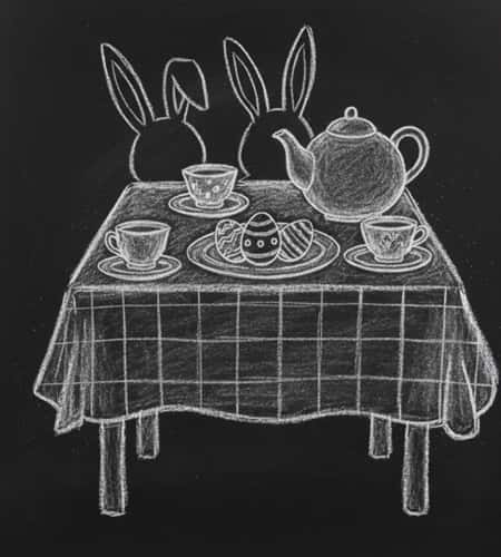11. Bunny Tea Party Scene