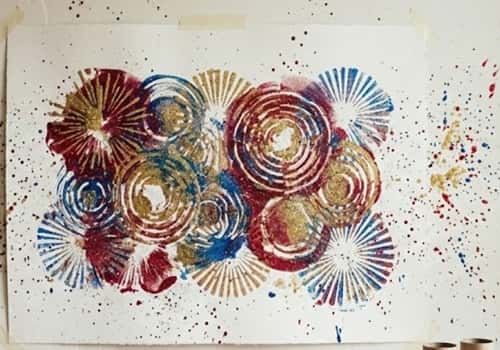 11. Firework Explosion Wall Art