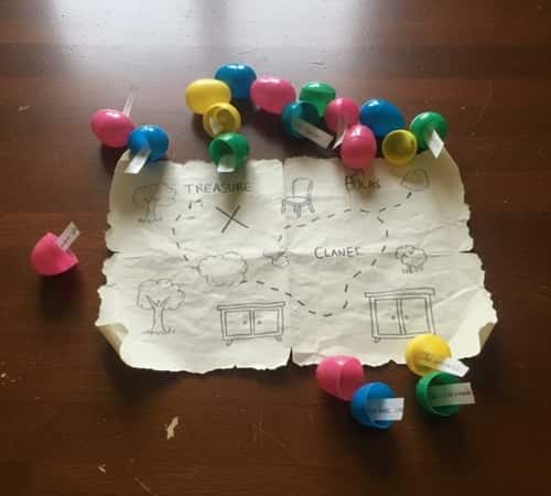 12. Map Treasure Easter Egg Hunt