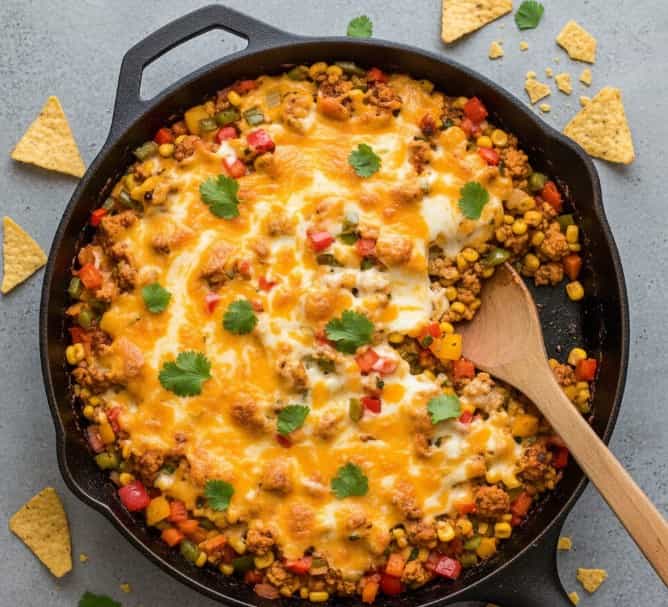 13. ground turkey or chicken recipe - southwest skillet
