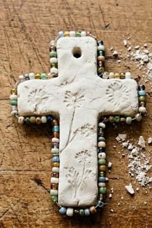 3. Beaded Border Cross
