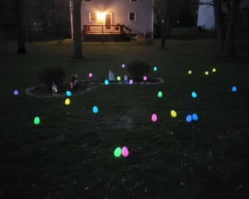3. Glow-in-the-Dark Easter Egg Hunt (Night Edition)