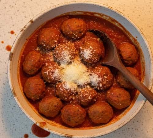 3. Ground Chicken Meatballs in Marinara