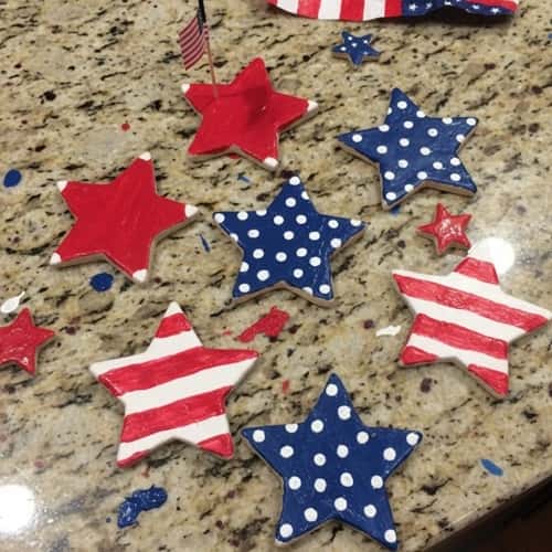 3. Star-Shaped Clay Coasters