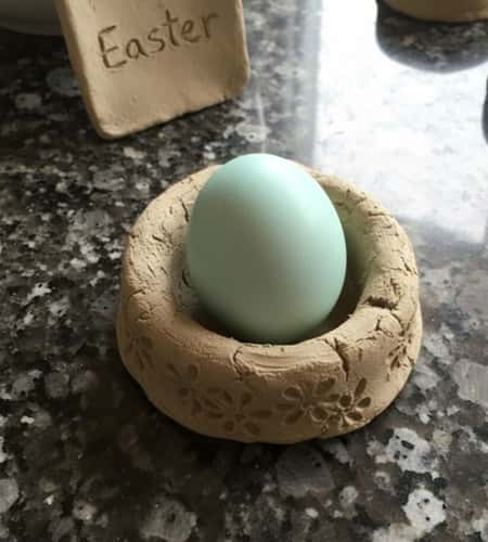 4. Floral Imprint Egg Cup