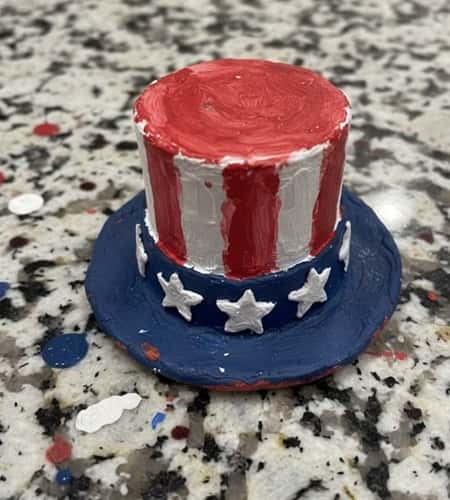 6. Mini Uncle Sam Hat Figurine