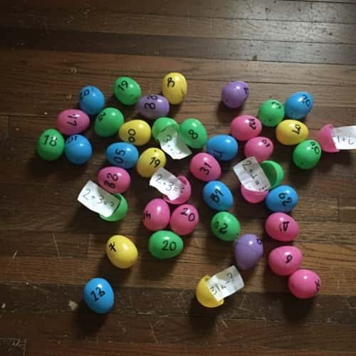 8. Numbered Egg Math Hunt