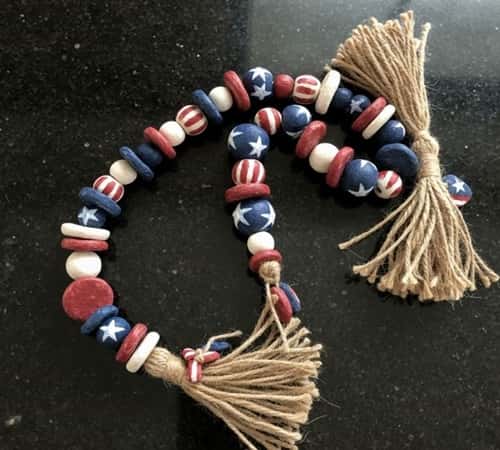 8. Patriotic Clay Bead Garland