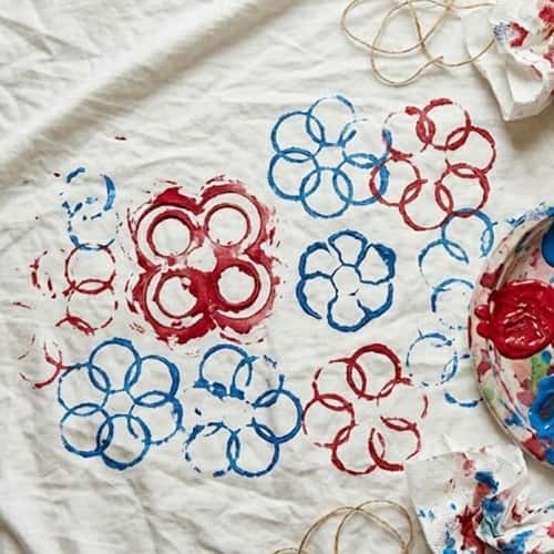 8. Patriotic Flower Stamp Tubes