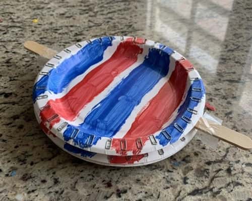 8. Patriotic Paper Plate Drum