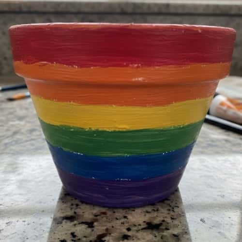 8. Rainbow Spring Pot
