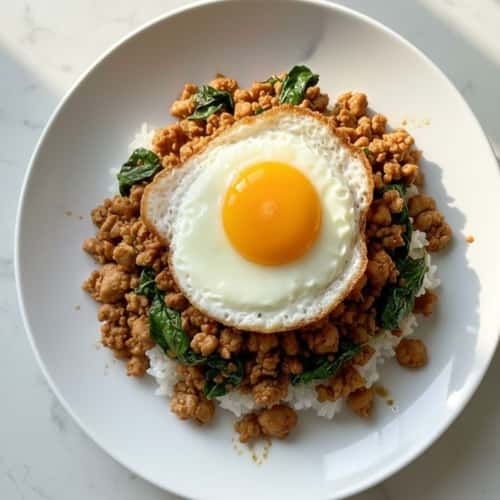 8. Thai-Inspired Ground Chicken Basil (Pad Krapow Gai)