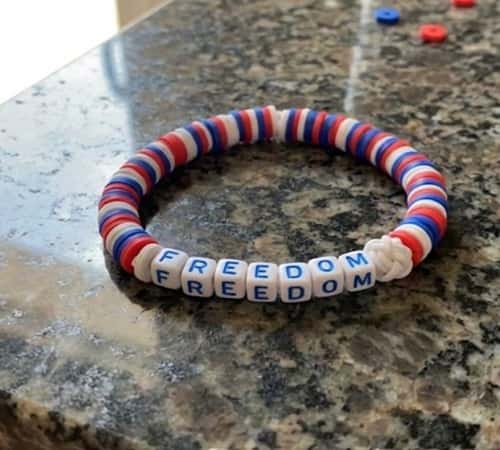 9. Freedom Word Centerpiece Bracelet