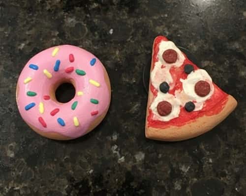 9. Mini Clay Food Magnets