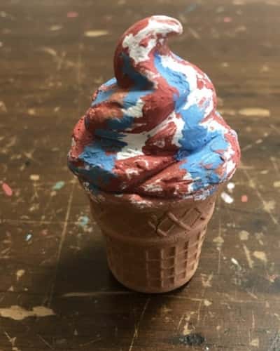 9. Mini Patriotic Ice Cream Cone