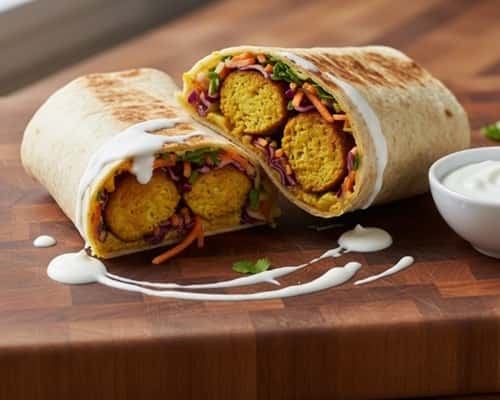 9. Pressure-Cooker Curried Chicken Meatball Wraps