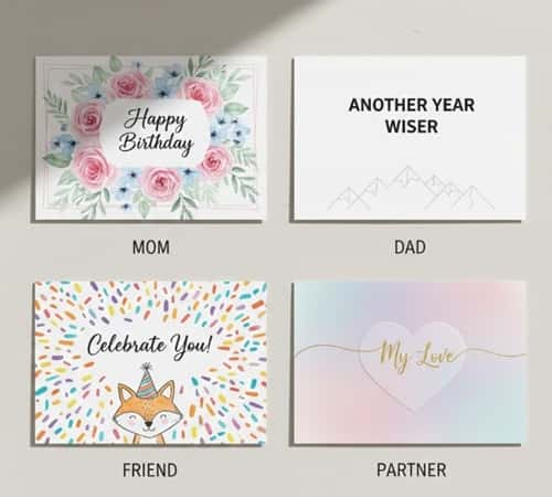 Birthday Card Ideas by Relationship