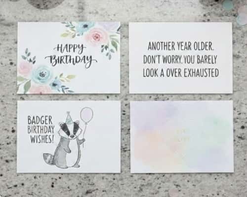 Birthday Card Ideas - completed