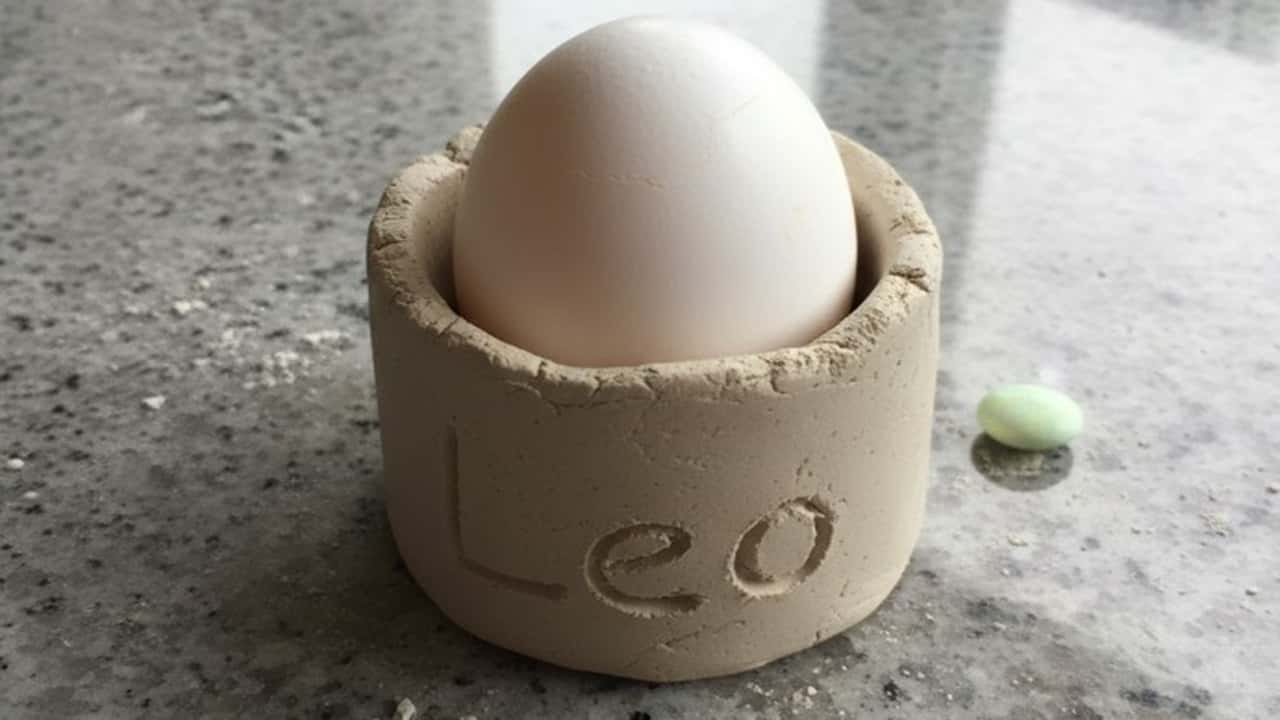 Clay Egg Holders For Easter - featured