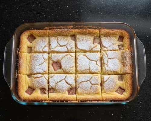 Flavor and Texture Of Rhubarb Custard Bars