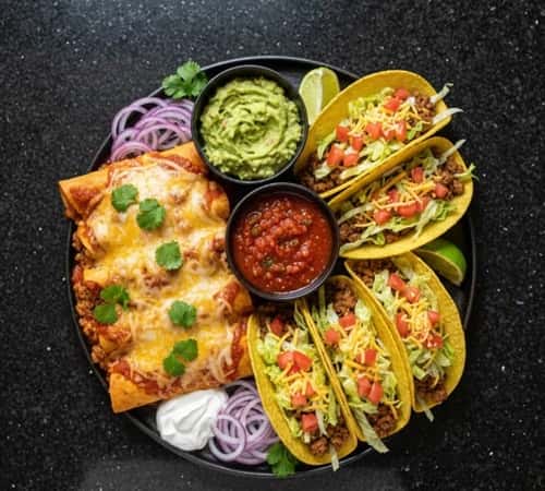 Ground Beef Enchiladas Tacos and Tex-Mex Favorites