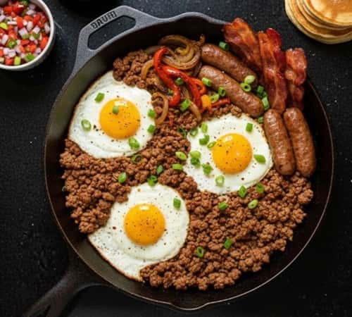 Ground Beef for Breakfast