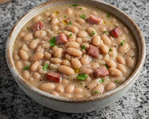 Ham and Bean Soup Recipe With Great Northern Beans - completed