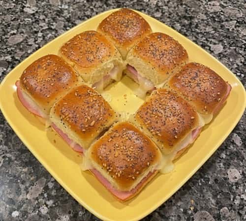 Ham and Cheese Hawaiian Roll Sliders - completed