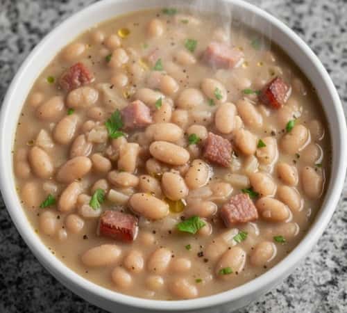 Instructions To Make Ham and Bean Soup Recipe With Great Northern Beans