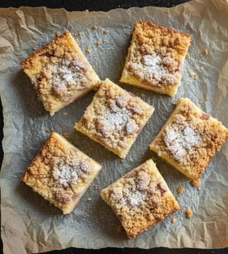 Instructions To Make Rhubarb Custard Bars
