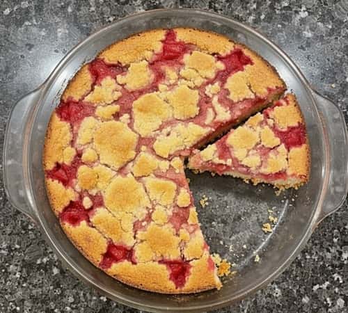 Instructions To Make Rhubarb Dump Cake With Jello