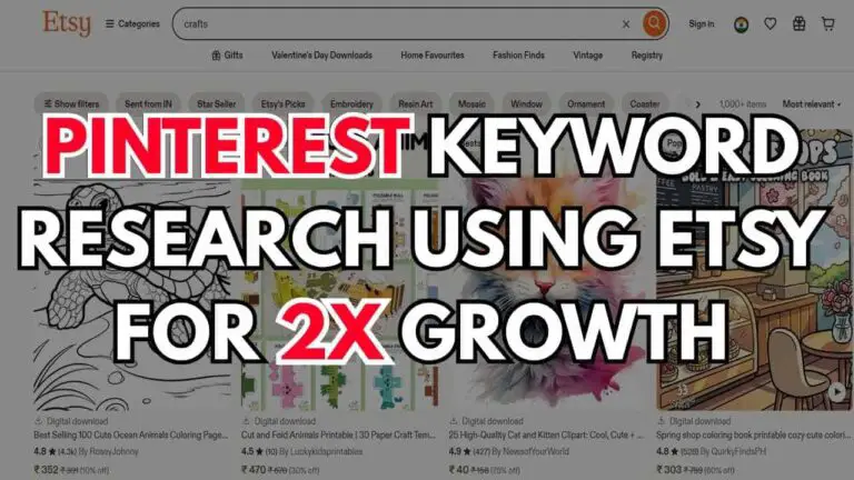 Pinterest Keyword Research Using ETSY For 2X Growth