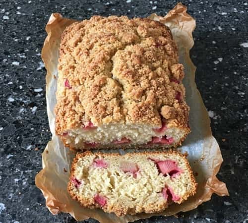 Rhubarb Streusel Bread Recipe - completed