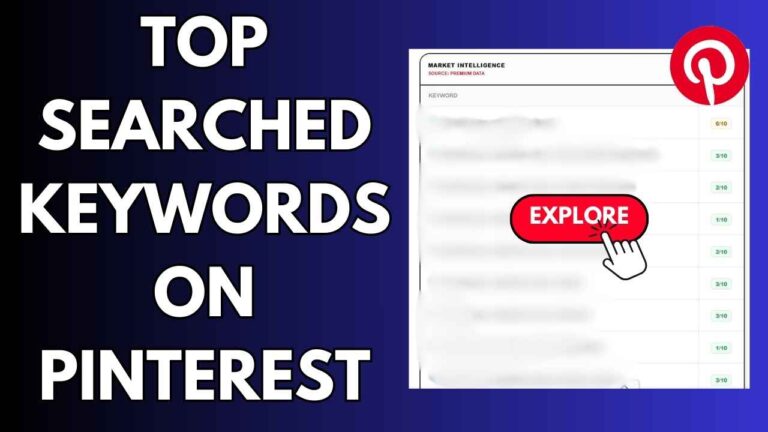 Top searched keywords on pinterest