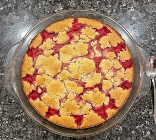 What Makes This Rhubarb Dump Cake With Jello Special