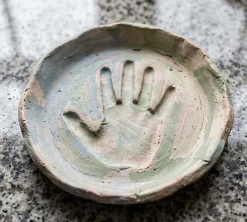 1. Handprint Clay Keepsake Dish