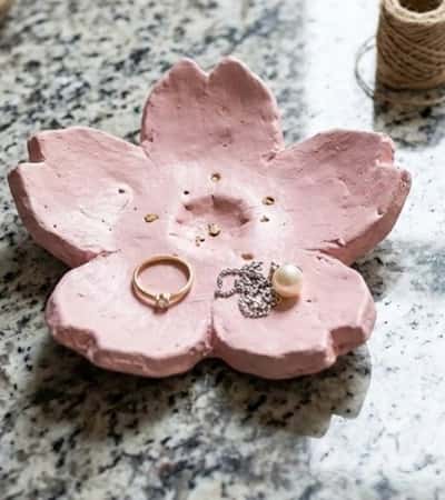 1. Sakura Blossom Clay Trinket Dish
