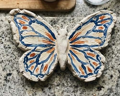 10. Clay Butterfly Wall Decor