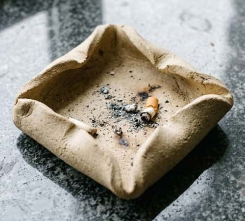 10. Folded Edge Modern Ashtray