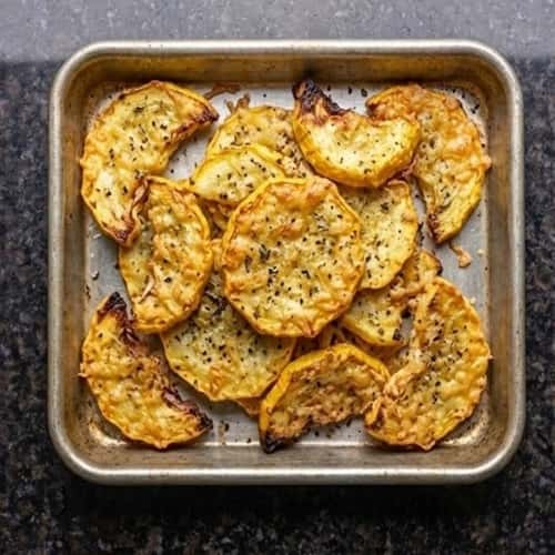 11. Baked Parmesan Squash Chips