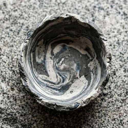 11. Clay Trinket Bowl with Marble Effect