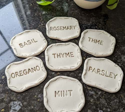 11. Engraved Border Garden Labels