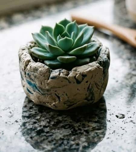 2. Mini Succulent Clay Planters