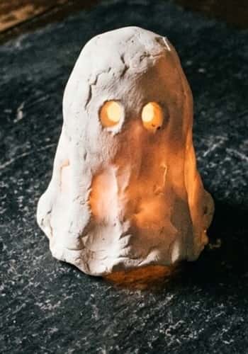 4. Glow-in-the-Dark Clay Ghost