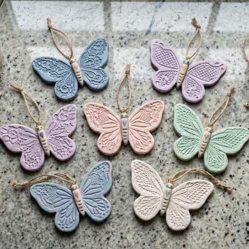 5. Clay Butterfly Wall Charms