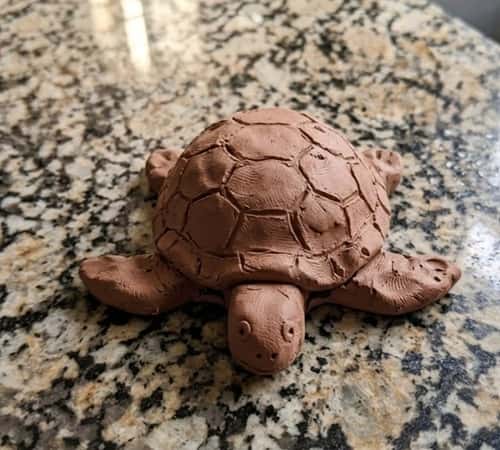 6. Cute Clay Turtle