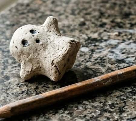 8. Clay Ghost Pencil Toppers