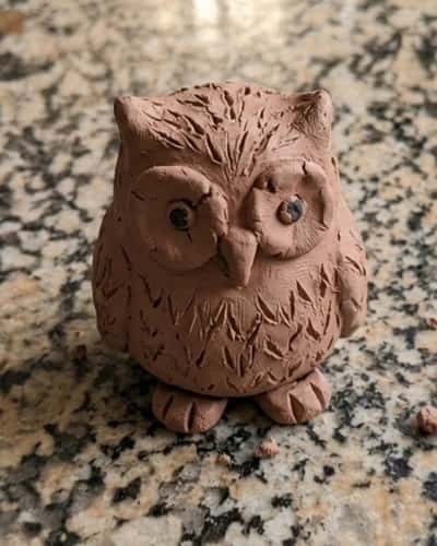 9. Clay Owl Figure