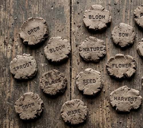9. Earth Day Message Seed Bombs