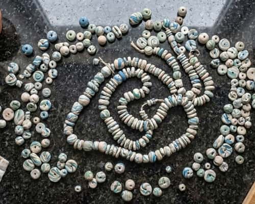 9. Marbled Clay Beads